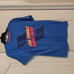 Blue boys (stay humble) tee shirt  quick dri